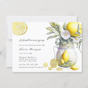 Lemon   Citrus Bridal Shower Invitation