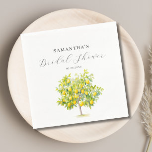 Lemon Citrus Bridal Shower  Napkin