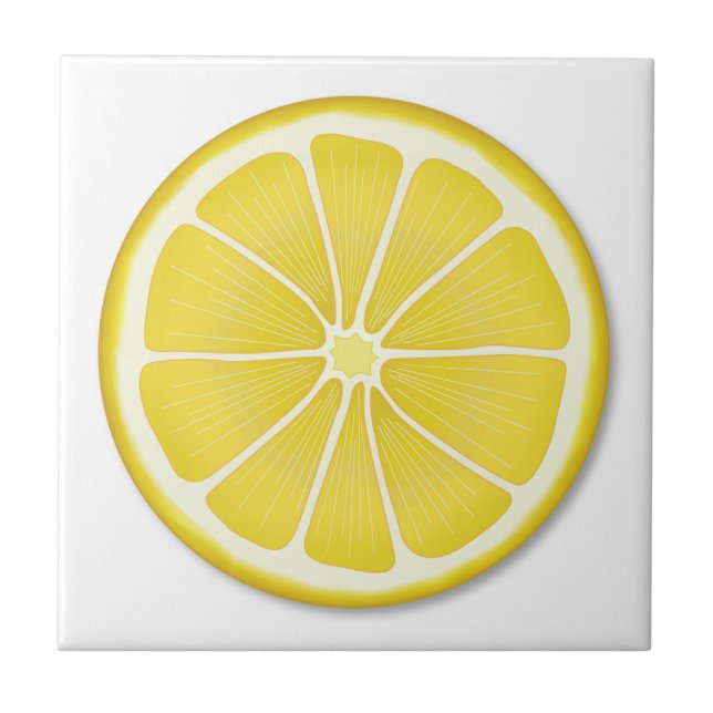 Lemon Citrus Fruit Kitchen and Garden Tile (Front)