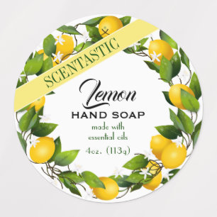 Lemon Citrus Fruit Package Labels