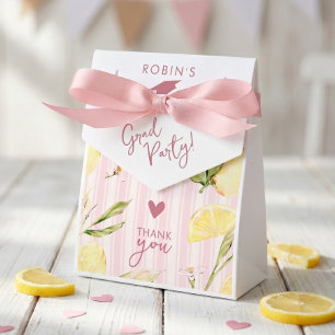 Lemon Citrus Graduation Favour Bag Favor Box