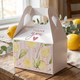 Lemon Citrus Graduation Favour Favor Box
