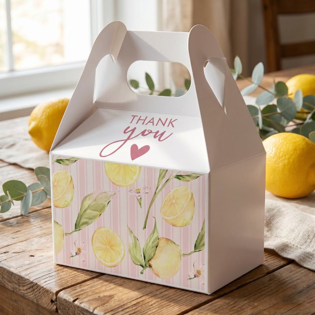 Lemon Citrus Graduation Favour Favor Box (Creator Uploaded)