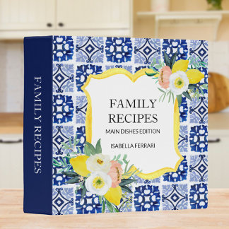 Lemon Citrus Italian Mediterranean Tiles Recipe  Binder