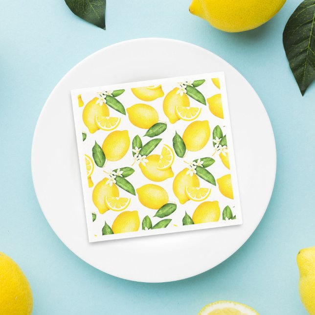 Lemon Citrus Pattern Napkin (Creator Uploaded)