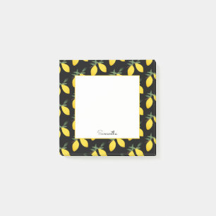 Lemon Citrus Pattern Post-it Notes