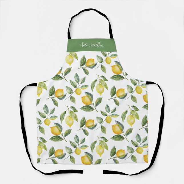 Lemon Citrus Personalized  Apron (Front)
