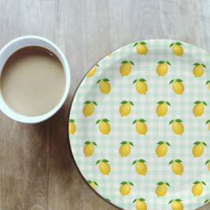 Lemon Citrus Summer Birthday Paper Plate