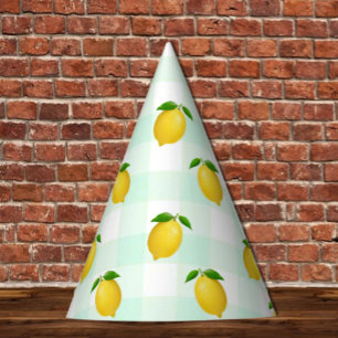 Lemon Citrus Summer Birthday Party Hat