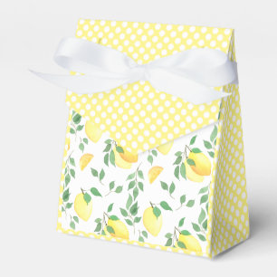 Lemon Citrus Watercolor Favor Box