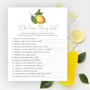 Lemon citrus Who knows Mommy best