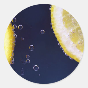 Lemon Classic Round Sticker