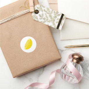 Lemon Classic Round Sticker