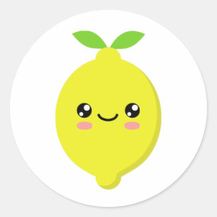Lemon Classic Round Sticker