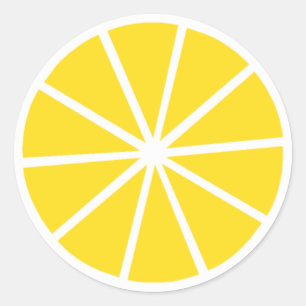 Lemon Classic Round Sticker