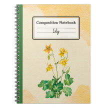 Lemon Columbine Flower Personalized Composition