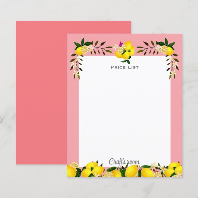 Lemon Craft Peach (Front/Back)