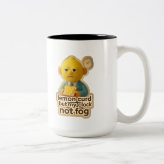 Lemon Curd But My Clock Not Fog – Sourface Edition Two-Tone Coffee Mug
