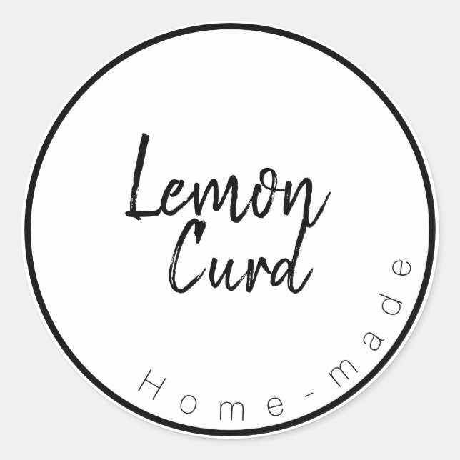 Lemon curd Label (Front)