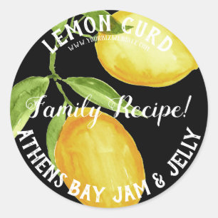 Lemon Curd Product Business Label