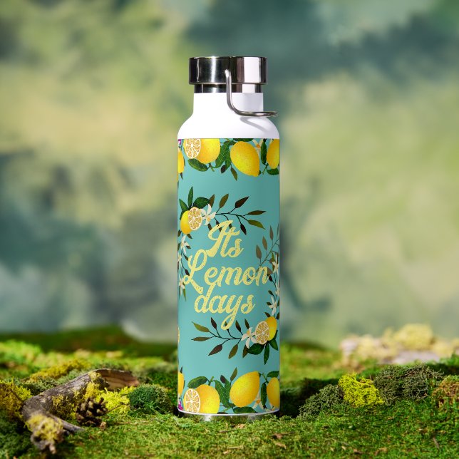 Lemon Days Aqua Water Bottle (Outdoor)