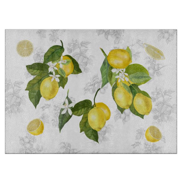 Lemon Design Hot Pad Cutting Board (Front)