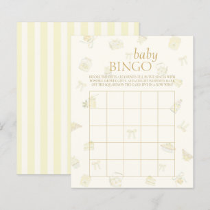 Lemon Dessert Party Baby Shower Bingo
