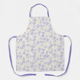 Lemon Doodle Pattern Apron