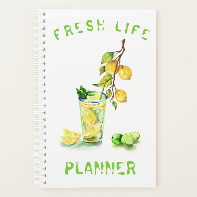 Lemon Drink Planner - Custom Text (Front)