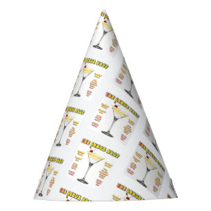 LEMON DROP MARTINI Cocktail Recipe Art Party Hat