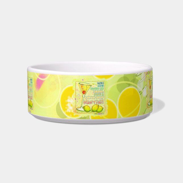 LEMON DROP MARTINI COCKTAIL SNACK BOWL (Front)