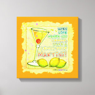 LEMON DROP MARTINI Toile encadrée