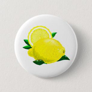 Lemon Drops 2 Inch Round Button