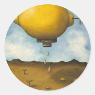 Lemon Drops Classic Round Sticker