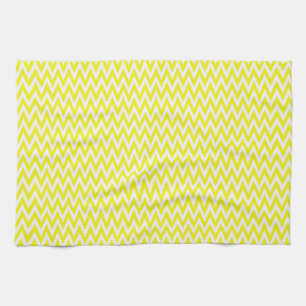 Lemon Elegant Chevron Design Kitchen Towel