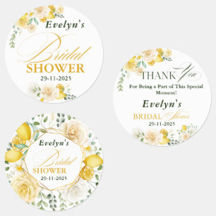Lemon Eucalyptus Rose Bridal Shower