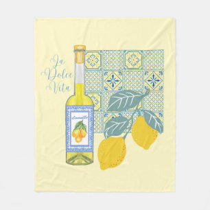  Lemon Farm Retro Fleece Blanket
