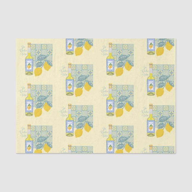  Lemon Farm Retro Tissue Paper (Front)