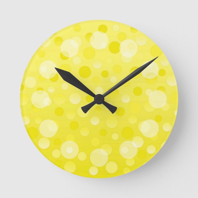 Lemon Fizz 'Bubbles' horloge ronde (Recto)