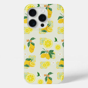 Lemon Floral iPhone 15 Pro Case