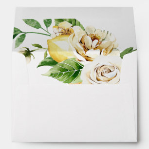 Lemon Floral Envelope