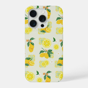 Lemon Floral iPhone 15 Pro Case
