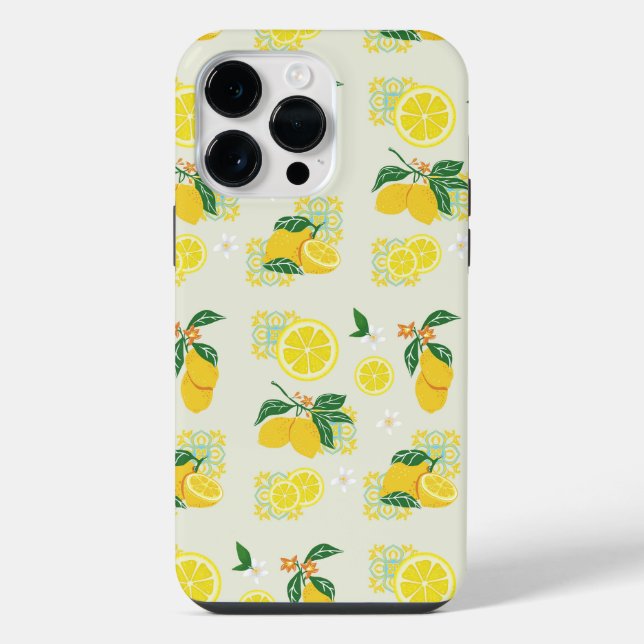 Lemon Floral iPhone Case (Back)