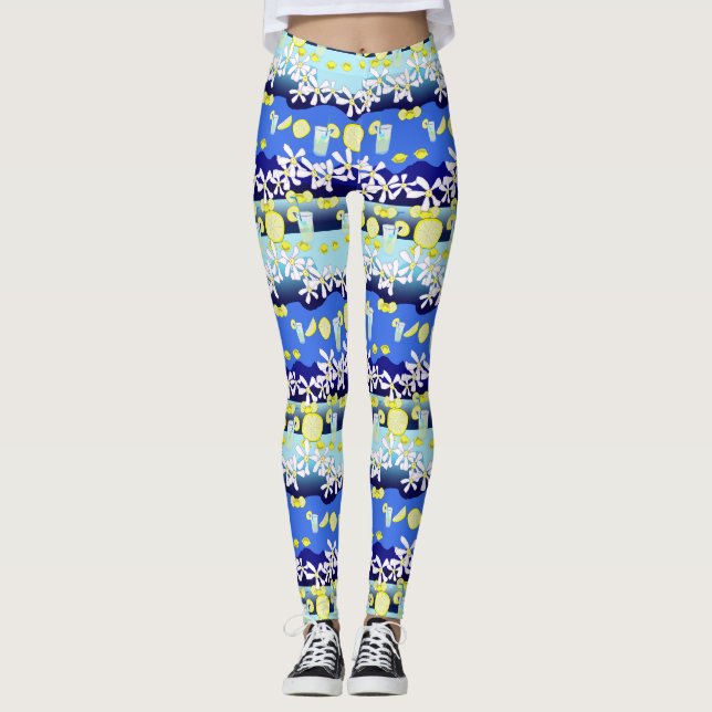 Lemon Flower Leggings (Front)