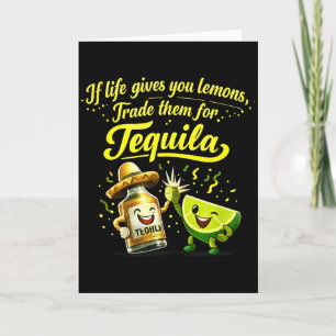 Lemon for party crew retro script joke card
