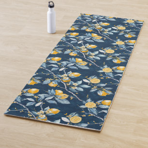 Lemon French Country Yoga Mat