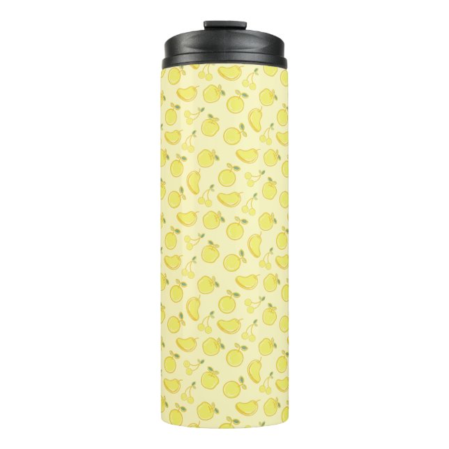 LEMON FRESH FRUIT PATTERN THERMAL TUMBLER (Front)