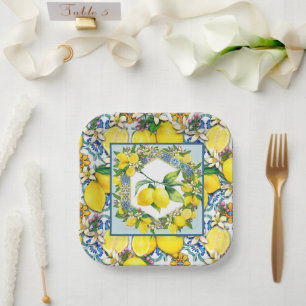 Lemon Fresh   Paper Plate