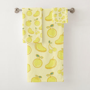 LEMON FRUIT GOODNESS BATH TOWEL SET