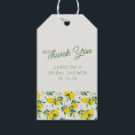 Lemon Fruit Pattern Custom Bridal Shower Thank You Gift Tags<br><div class="desc">Lemon Fruit Pattern Custom Bridal Shower Thank You Gift Tags</div>